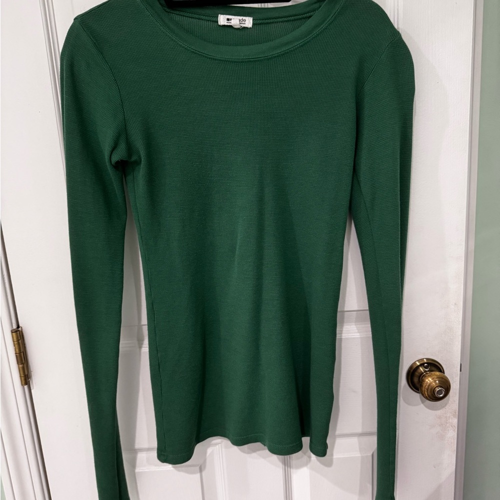 LAmade Green Fitted Long Sleeve T-shirt
